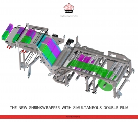 The new ShrinkWrapper with simultaneous double film